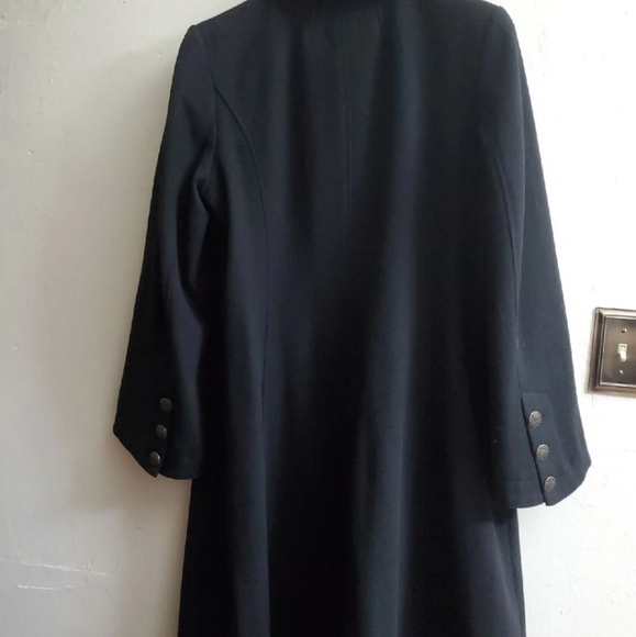 Black Wool Coat - Picture 2 of 2